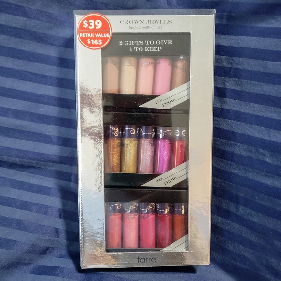 Tarte Crown Jewels Lipgloss Set - Set 15 Mini Lip - Picture 1 of 4